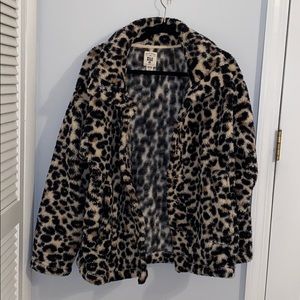 Billabong Leopard Sherpa Jacket